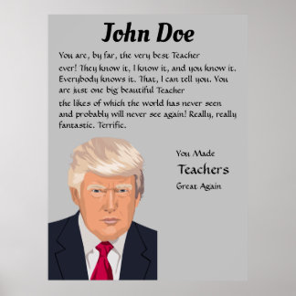 Poster Donald Trump Personalizado