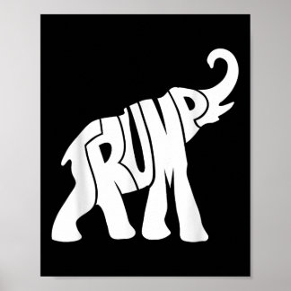 Poster Donald Trump Republican Elephirt Para Apoio