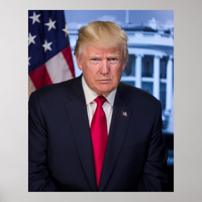 Poster Donald Trump Retrato Presidencial Oficial (Frente)