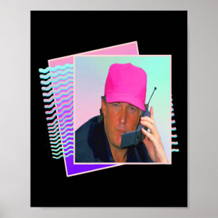 Poster Donald Trump Retro 80s 90s Gráfico