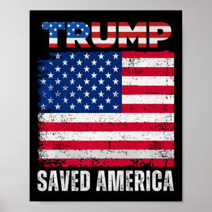 Poster Donald Trump salvou a América 47º Presidente Inaug
