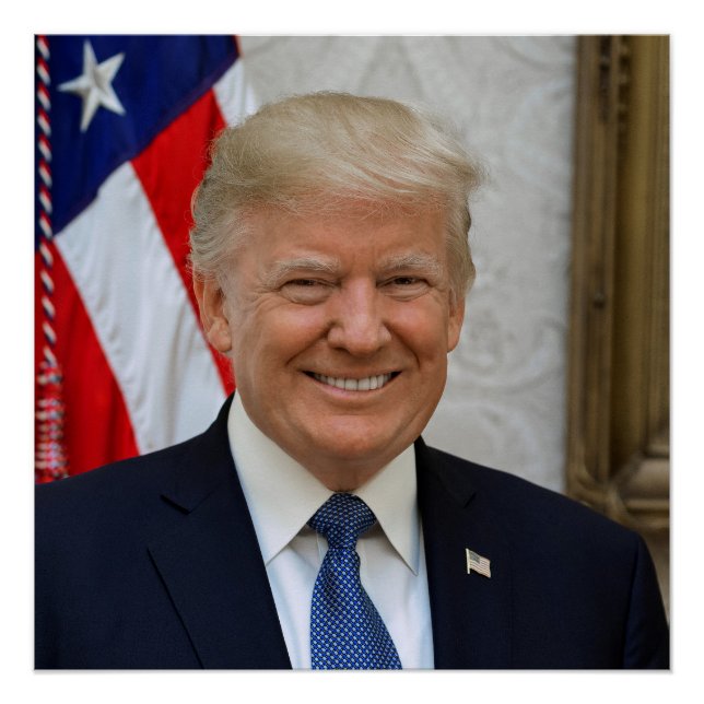 Pôster Donald Trump US President White House MAGA 2024  (Frente)