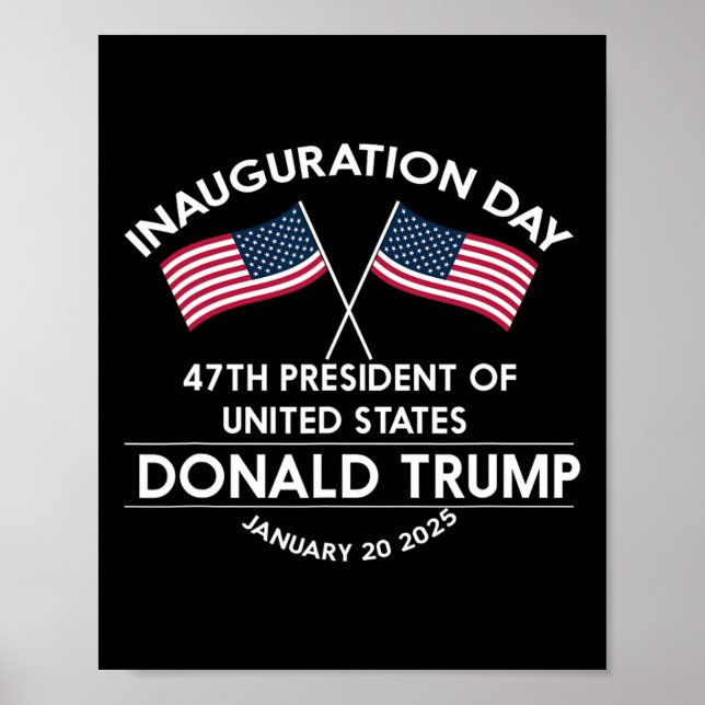 Poster Donald Trump Won 2024 Election Inauguration Men Wo (Frente)