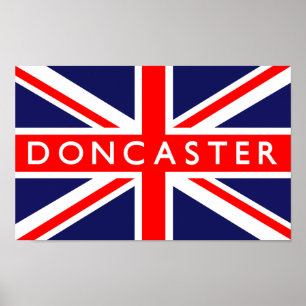 Pôster Doncaster UK Flag