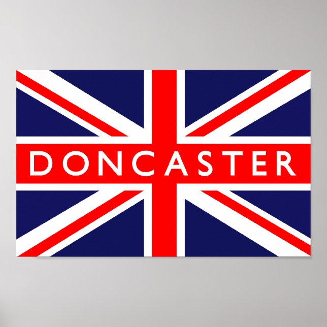 Pôster Doncaster UK Flag (Frente)
