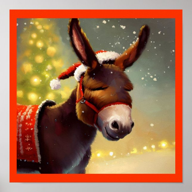 Poster Donkey Natal 4 (Frente)