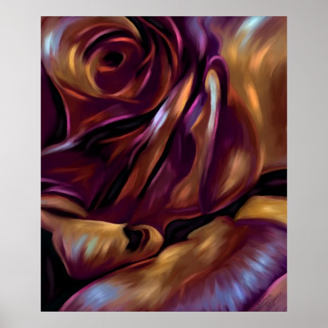Poster Donnybrook Rosa Abstrato Art (Frente)