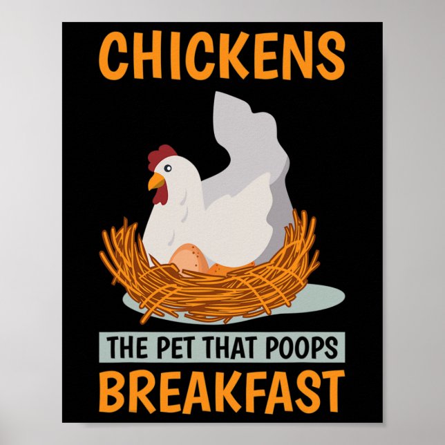 Poster Donos de Frango Pessoas de Frango O Animal de Esti (Frente)