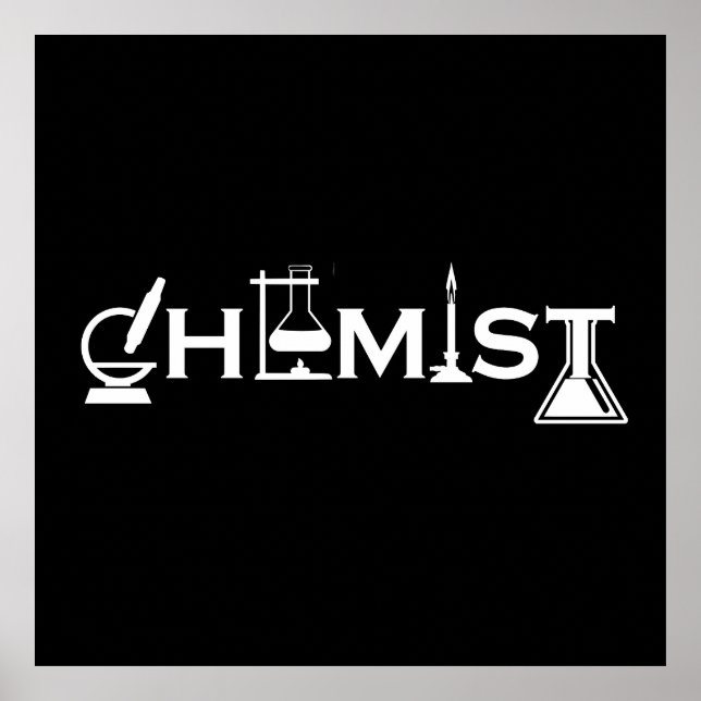 Poster Dons de química engraçada (Frente)