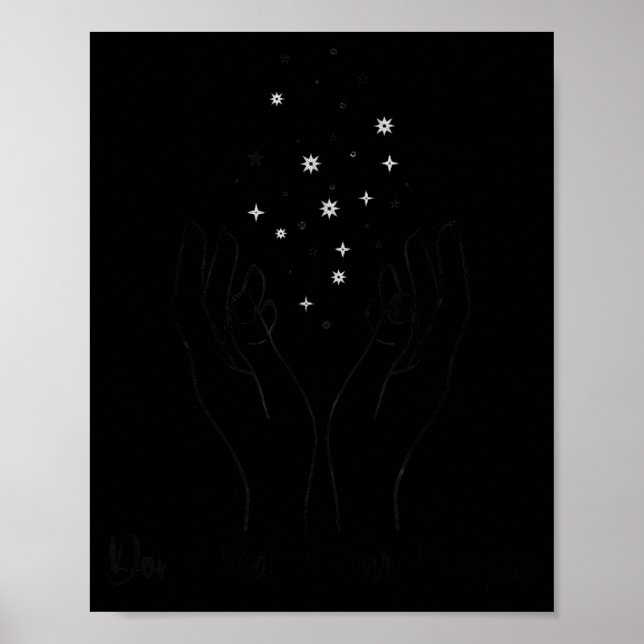 Poster Don't Hide Your Magic Motivational Quote Sitive Vi (Frente)