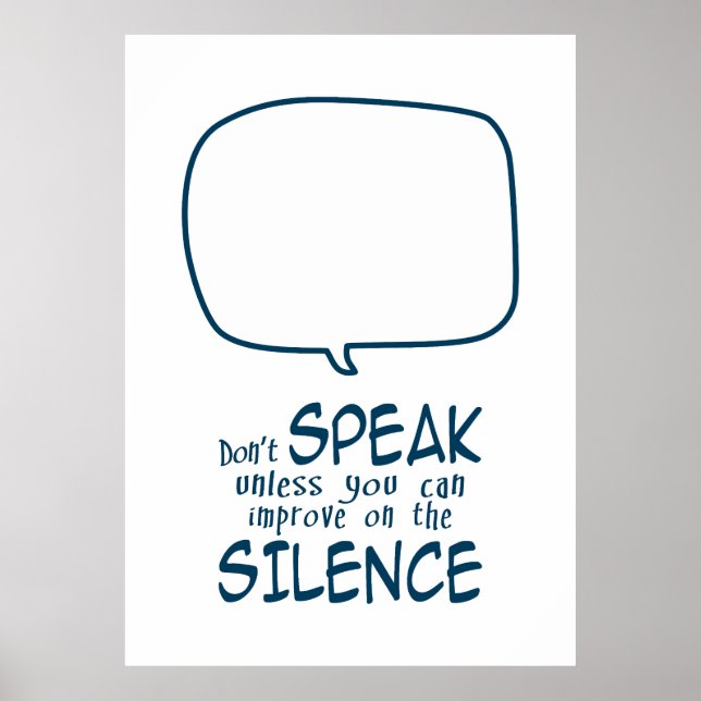 Poster Don't Speak (Frente)