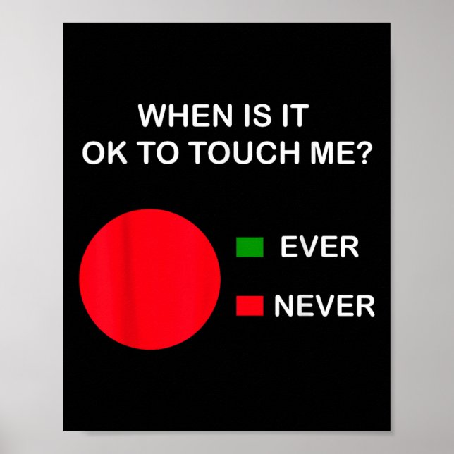 Poster Don't Touch Me - Never Touch Me Circle Graph Intro (Frente)