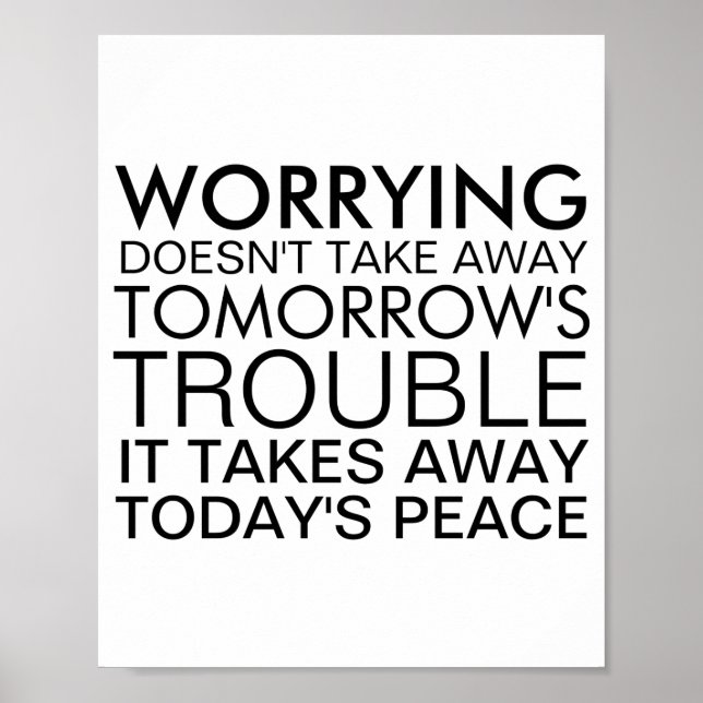 Poster Dont Worry Sitive Message  (Frente)
