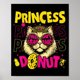 Poster Donut Amante de Livros Engraçado para Homens Mulhe