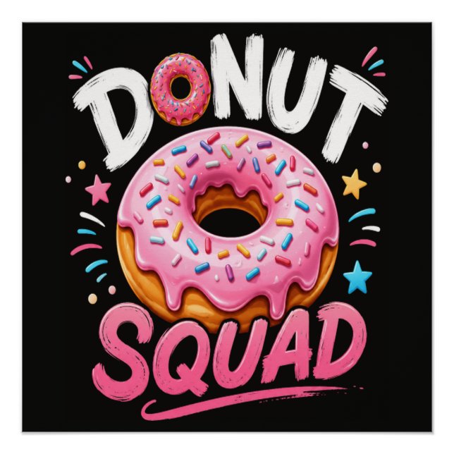 Pôster Donut Espalhe Bondade Engraçado (Frente)