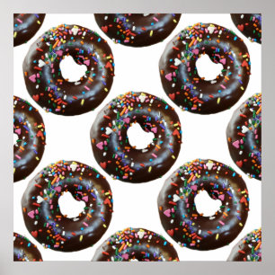 Pôster Donuts Pattern
