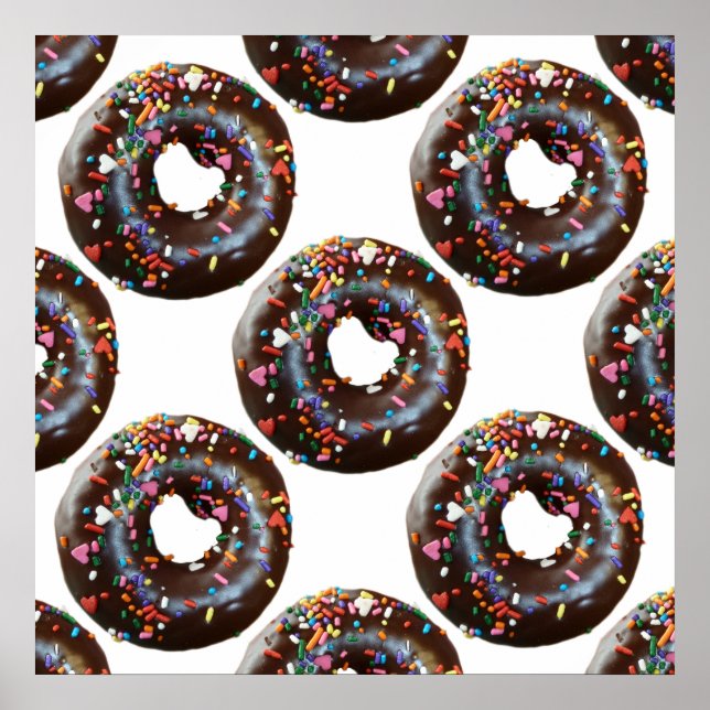 Pôster Donuts Pattern (Frente)