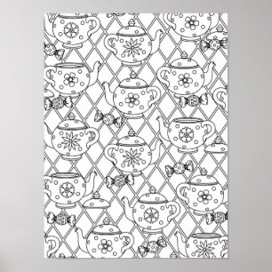 Poster Doodle 2 do pote do chá