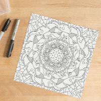 Doodle Feliz: Página de Colorir Alegre