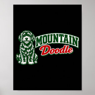 Poster Doodle Montanha Fofa Vintage Retro Aventura ao Ar