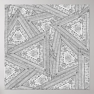 Pôster Doodle tribal 2