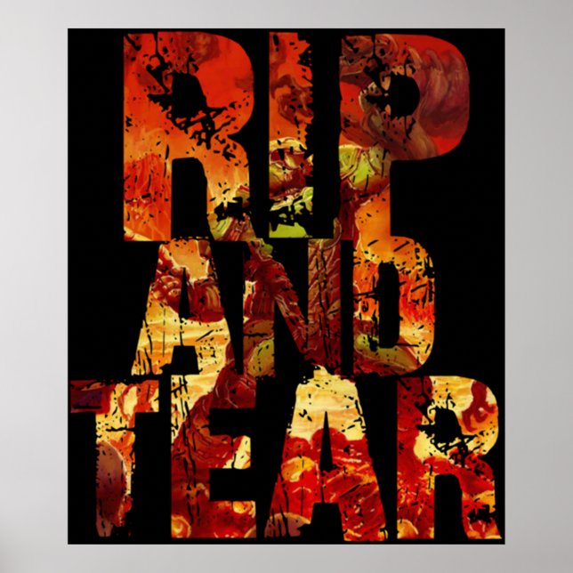 Poster Doom - Rip And Tear (Frente)