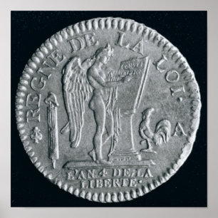 Pôster D'or de Louis do reino de Louis XVI, ouro