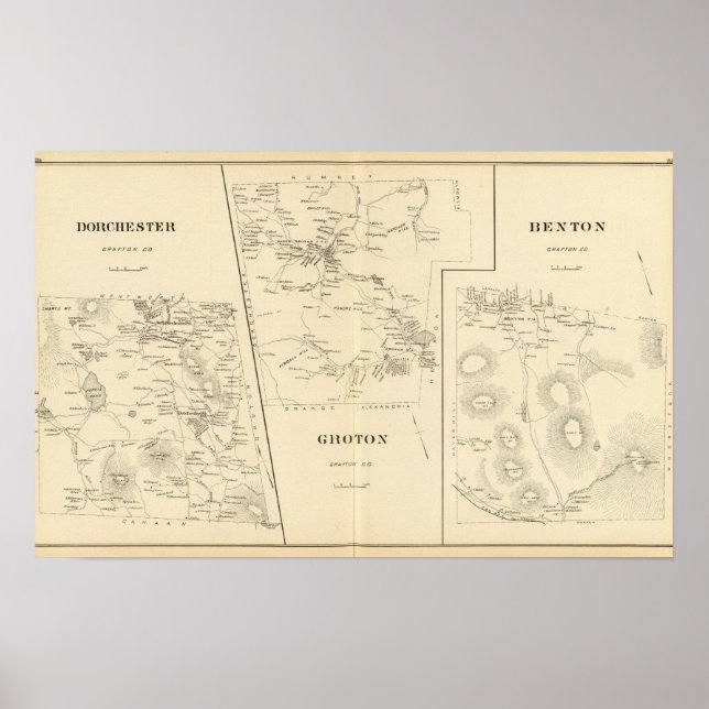 Pôster Dorchester, Groton, Benton (Frente)