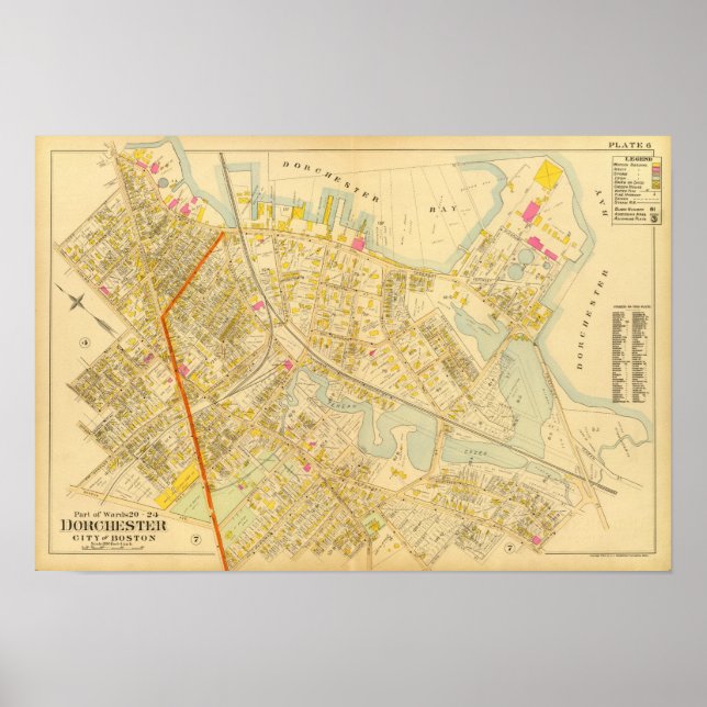 Poster Dorchester, Massachusetts 3 (Frente)