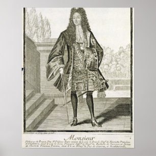 Poster d'Orleans do "Monsieur" de outra maneira Philip