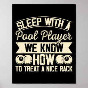 Poster Dormir Com Um Jogador De Piscina Sabemos Como Trat