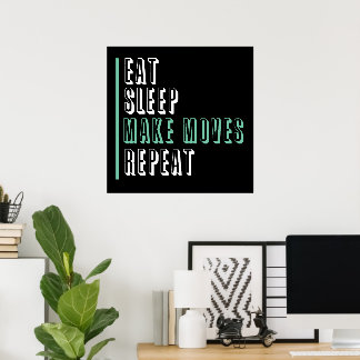 Poster Dormir Faça Movimentos Repetidos - Empenhor
