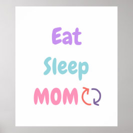 Poster Dormir Mãe Repetir o amor das mães