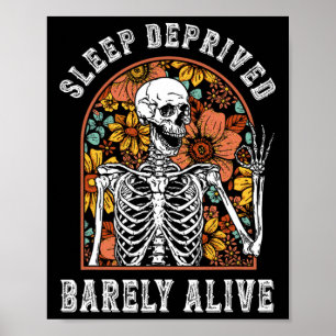 Poster Dormir Privado Por Um Esqueleto De Diversão Vivo N