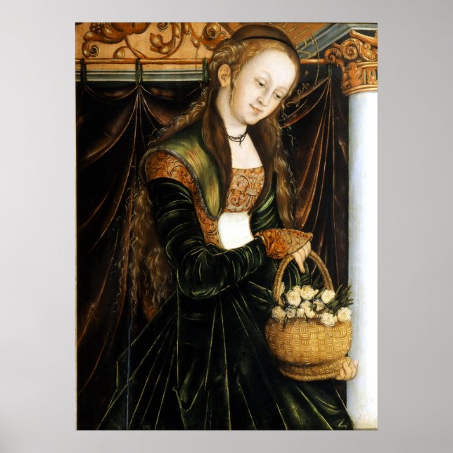 Poster Dorothea - Cranach, o Velho - c1530 (Frente)
