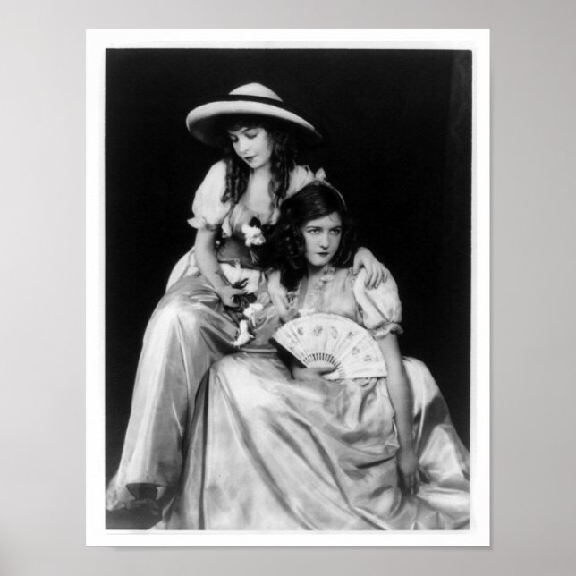 Pôster Dorothy e Lillian Gish (Frente)
