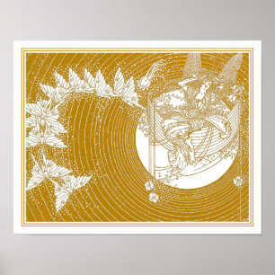 Poster Dorothy Lathrop: Barco da ilustração da fada dos