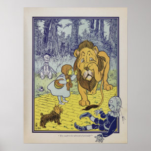 Pôster Dorothy meets the Cowardly Lion