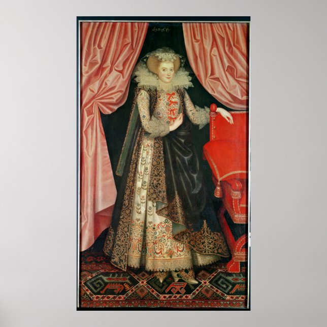 Poster Dorothy Rua John, Lady Cary, c.1614 (Frente)