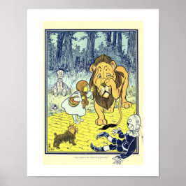 Poster Dorthey, Espantalho & Homem de Lata encontram Leão
