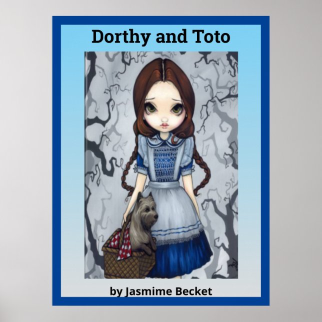 Poster Dorthy e Toto por Jasmine Becket (Frente)