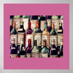 Poster dos amantes de vinho