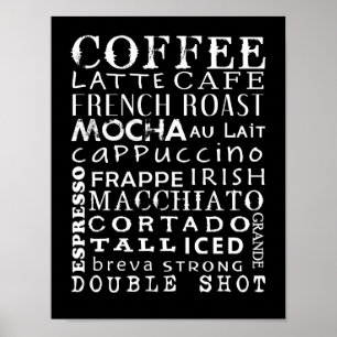 Poster dos amantes do café