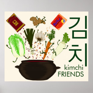 Poster dos amigos de Kimchi