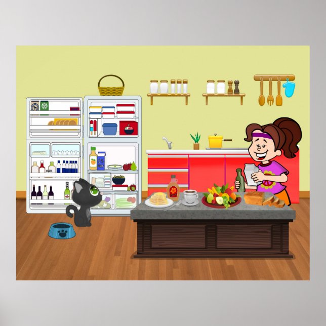 Poster dos Amigos do Café da Manhã (Frente)