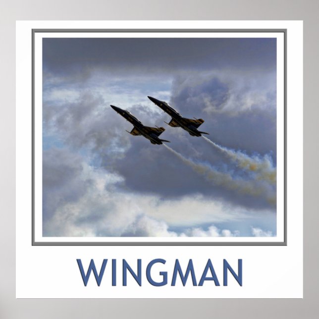 Poster dos ângulos azuis do Wingman (Frente)