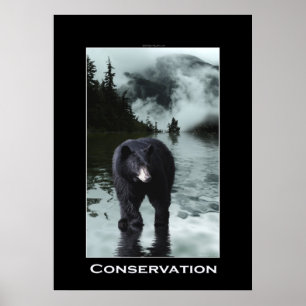 Poster dos animais selvagens da CONSERVAÇÃO do
