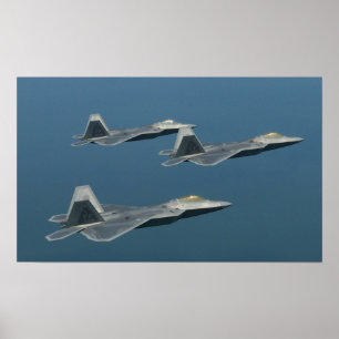 Poster dos aviões do raptor de F-22A