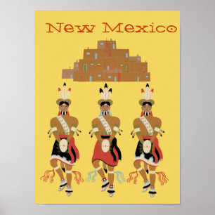 Poster dos dançarinos da tartaruga do povoado