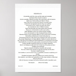 POSTER DOS DESIDERATA